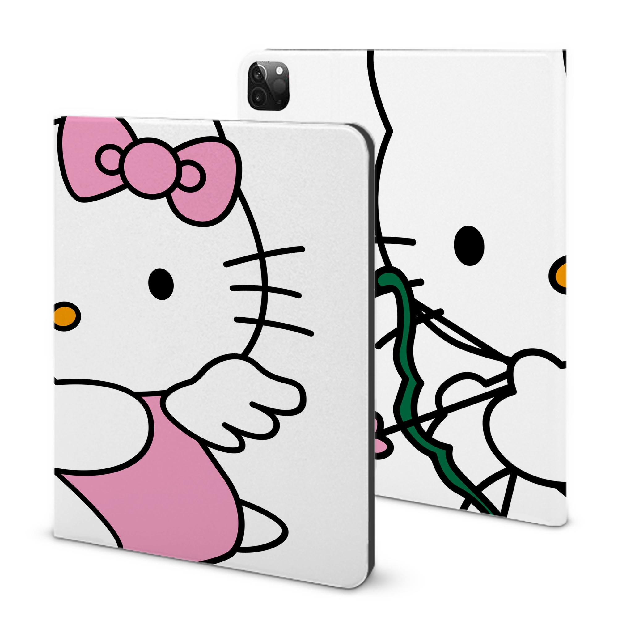 （画像用） Hello Kitty ハローキティ IPadケース ペンホルダー付き ブックスタイルデザイン